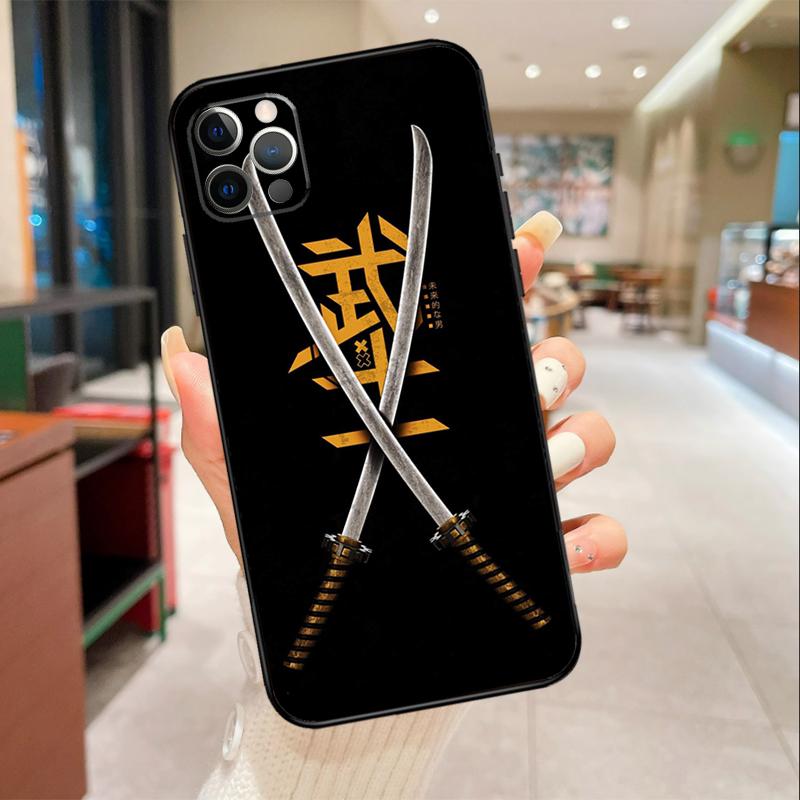 

Чехол для телефона Japan Samurai Katana для iPhone 17 16 15 14 13 12 11 Pro Max mini 16 Plus 16e 17 Air Защитный чехол iPhone 16