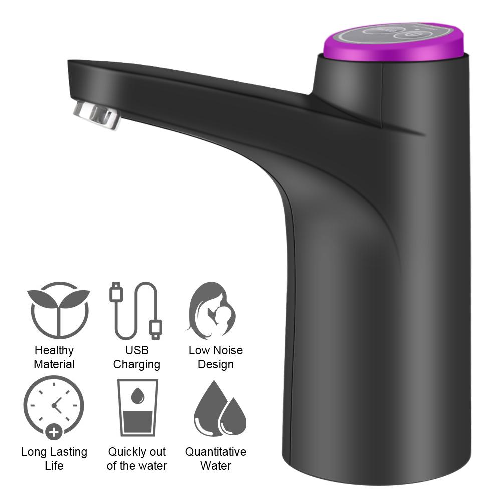 Knopfspender USB-Aufladung Gallonenflasche Trinkschalter Touch-Steuerung Küchengeräte Elektrische Wasserpumpe Haushaltsbedarf Automatischer Wasserspender