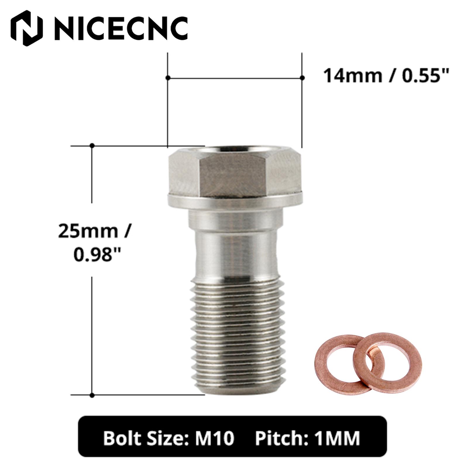 

Титановый banjo-болт тормозного суппорта M10X1.0MM/1.25MM Для Yamaha BMW Honda Suzuki Kawasaki Ducati KTM Husqvarna Triumph Aprilia M10X1.0 X 25