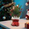 Creative Resin Christmas Shoe Flower Pot Table Ornaments Festive Atmosphere Red Shoe Vase Decorations