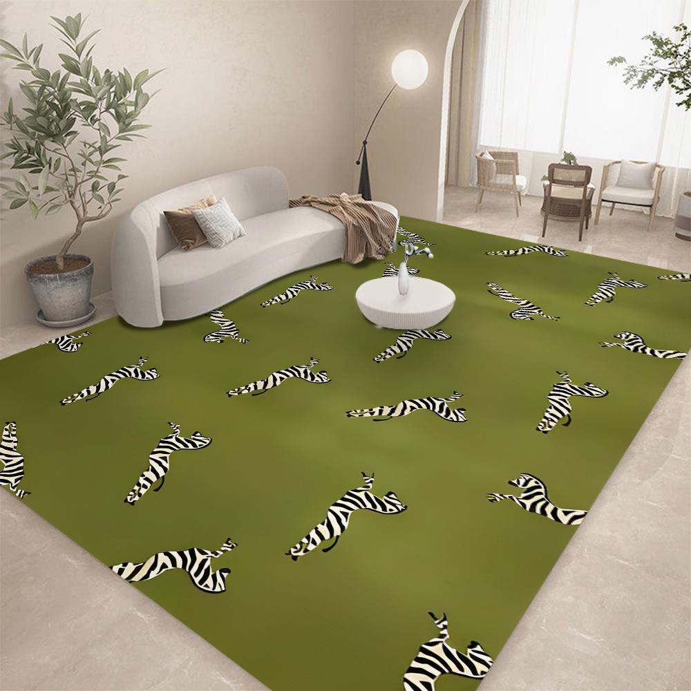 Tapis Tigre Tibétain Tapis de Zone Tapis Tigre Africain Pendaison de Crémaillère pour Buanderie Couloir Salle de Bain Cuisine Tapis de Sol Ménage Décoration Intérieure