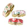 Festive 10 Meter Christmas Santa Snowman Decorative Ribbon For Holiday Gift Wrapping