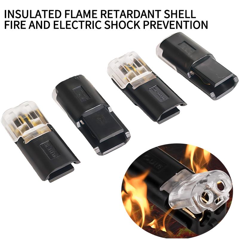 50 Pair Connector 2P - Solder-Free Strip-Free Insulation Piercing Terminal Block, Quick Disconnect Plug for LED Cable