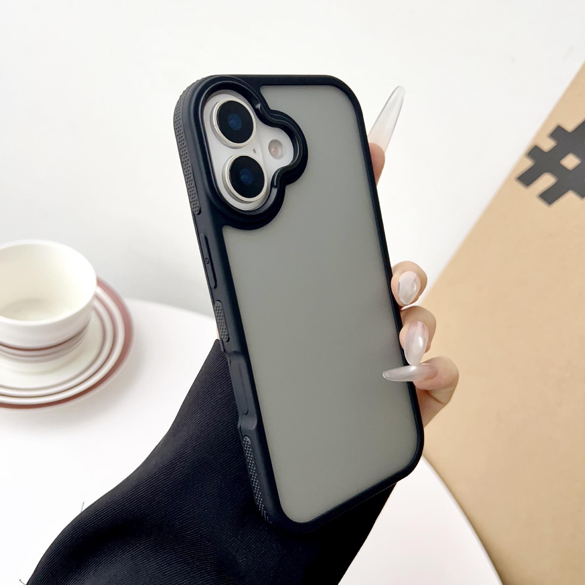 Applicable to iPhone17 mobile phone case new simple 17Air Apple 16 advanced 15Promax large hole 11/1213 iPhone17
