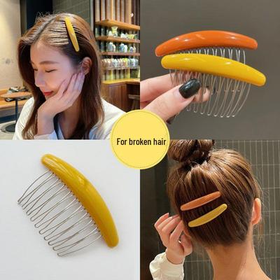 Korean Seamless Teasing Comb Hair Clip for Bangs - Non-Slip Frizz-Control Hairpin
