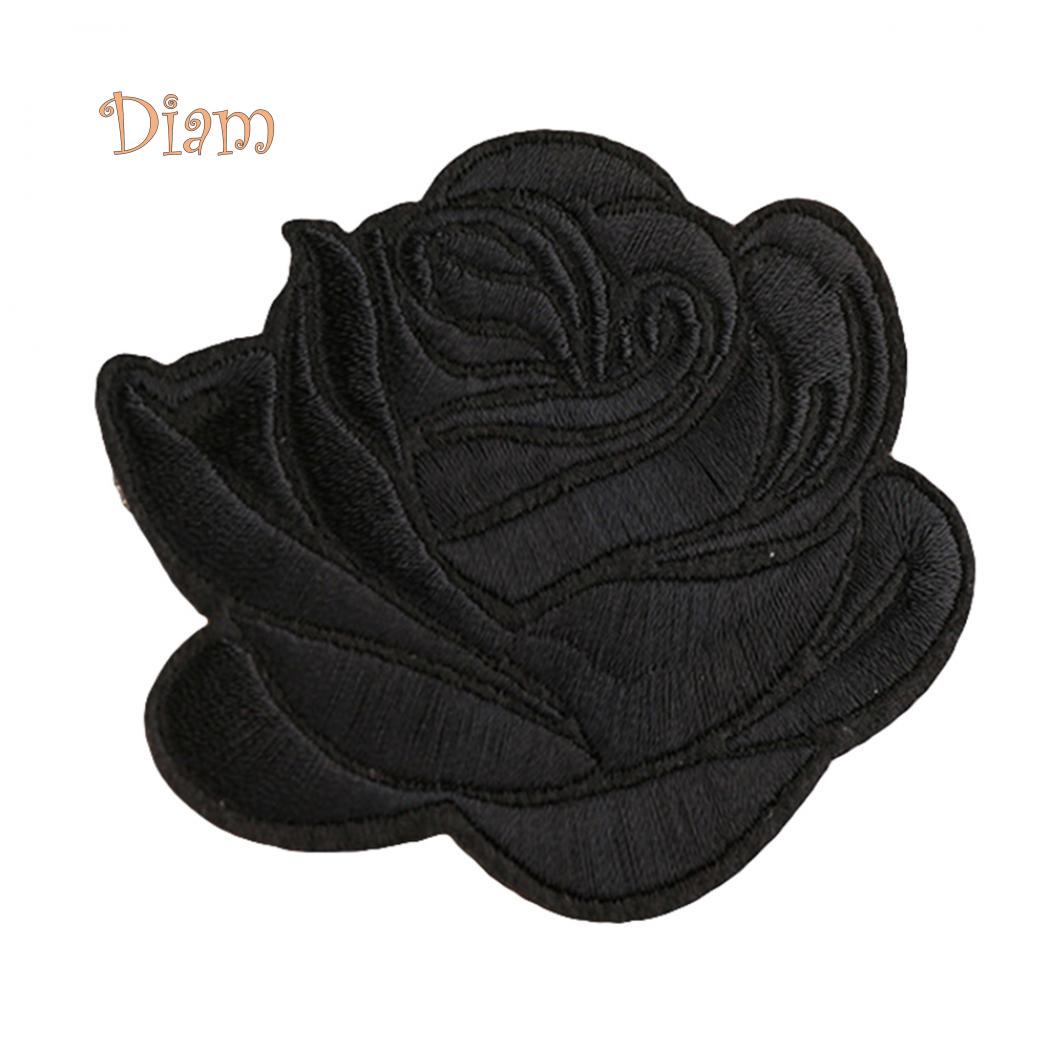 

Lachepper значок в виде розы, железная нашивка, украшение, цветок, сумка, шляпа, аппликация, аксессуары для одежды, аксессуары чёрный