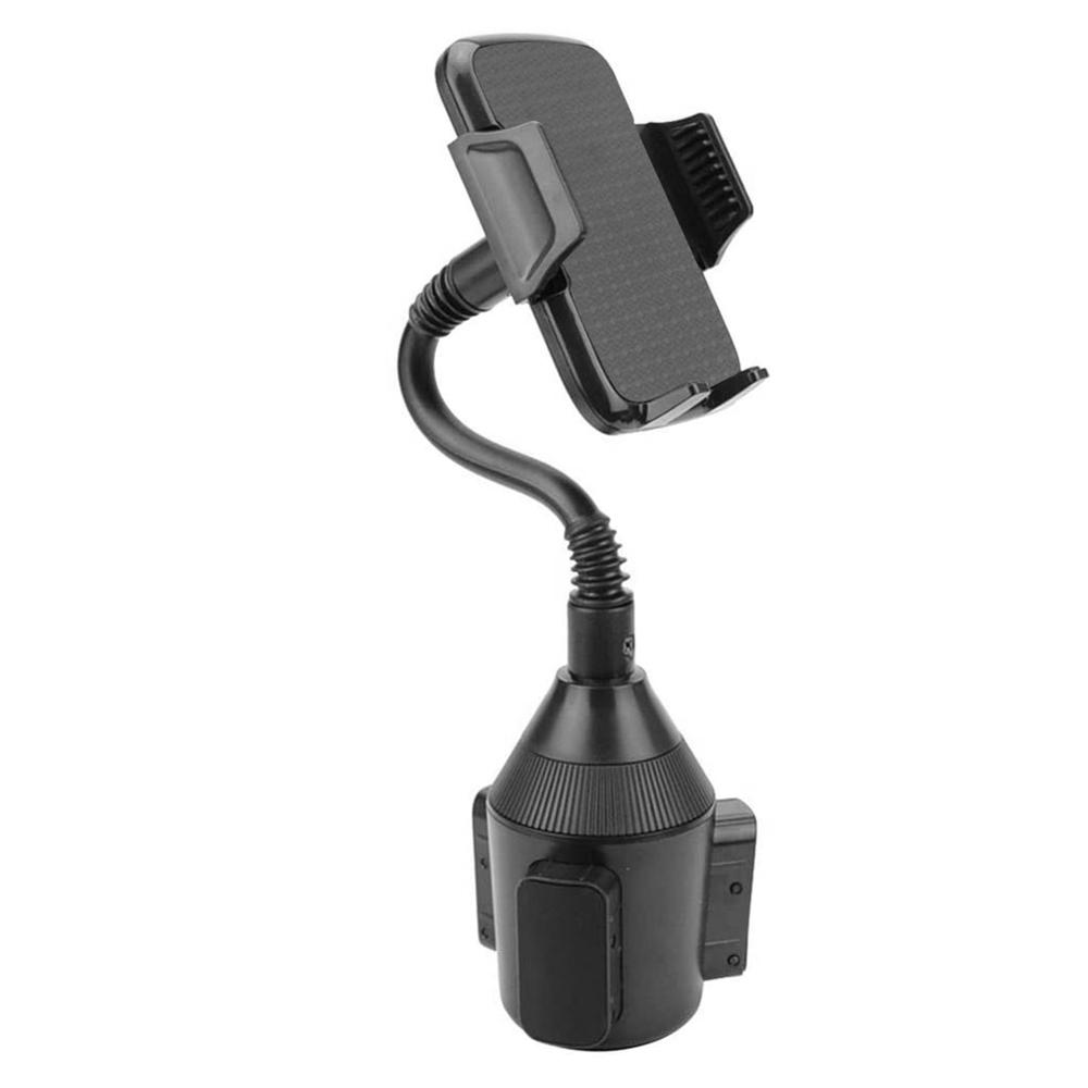 Adjustable Gooseneck Car Cup Holder Phone Mount for iPhone Samsung Galaxy Google and More Devices 360° Rotation