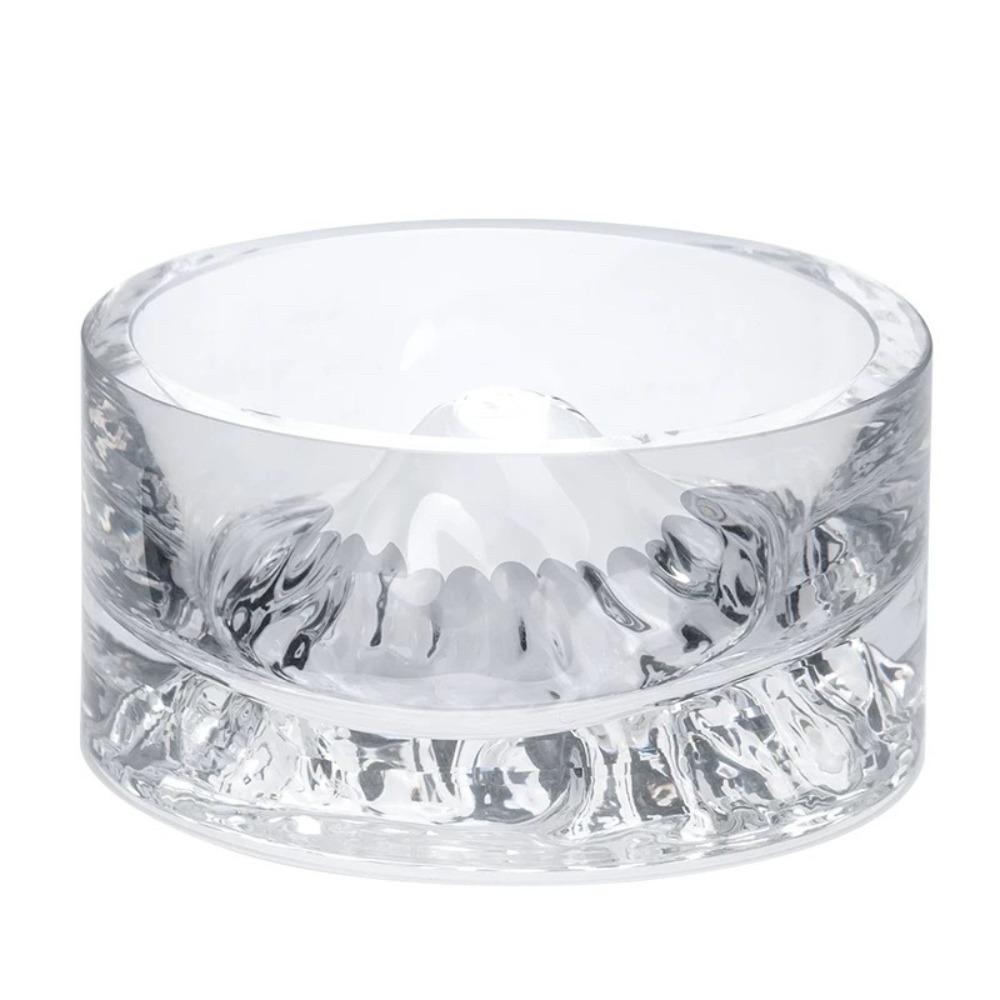Anti-tip Hamster Food Bowl Transparent Pet Watering Bowl Crystal Glass Hamster Feeding Bowl Cat прозрачный