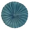 European Luxury Velvet Throw Pillow Cushion Round Fabric Handmade Pleated Wheel Pumpkin Seat Cushion 35cm
