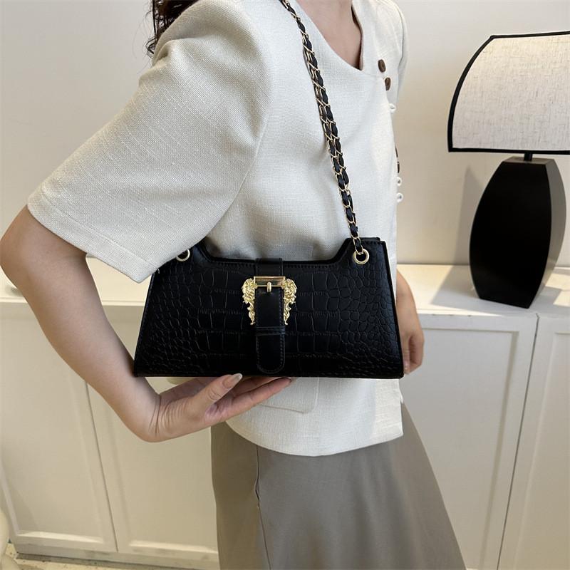 Fashionable Black White Green Orange Pink Pu Leather Square Shoulder Bag For Women