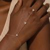 CANNER 925 Silver Classic Plain Chain Simple Finger Bracelet For Women Minimalism Hand Ring Chain Bracelets Jewelry