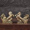 Bronze Horse Desktop Decoration Living Room Tea Table Sculpture Metal Craft Home Decorations Chinese Zodiac Horse Statue