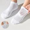6Pairs Male Business Socks Thick Towel Soles Sports Socks For Men Women Sweat-Absorbing Breathable Cotton Socks Black White