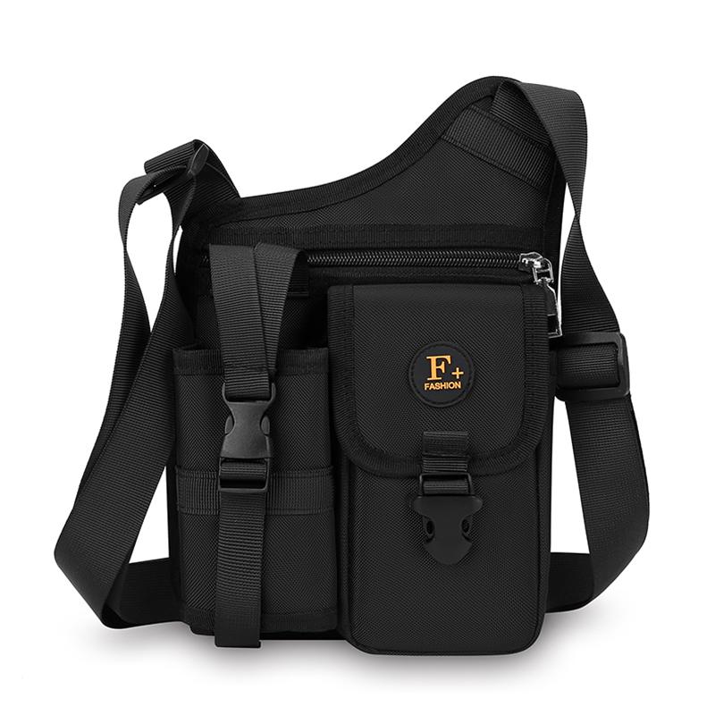 Men's Crossbody Bag Water Cup Bag Outdoor Travel Cycling Bag Water-Repellent Shoulder Bag
