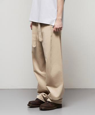 IL CORSO Lexio Belted Curved Pants Beige Iepa5E009I2
