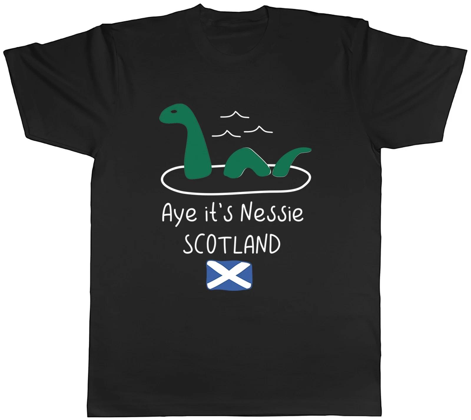 Aye It s Nessie Funny Lochness Monster Scotland Mens T-Shirt Tee Gift Top XXXL