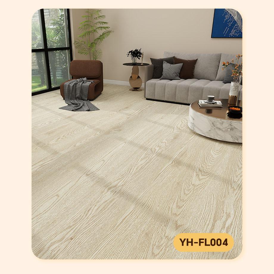 1.6mm Thick Self-Adhesive Floor Tiles Waterproof Non-Slip Vinyl Flooring for Kitchen Bathroom Living Room Renovation
