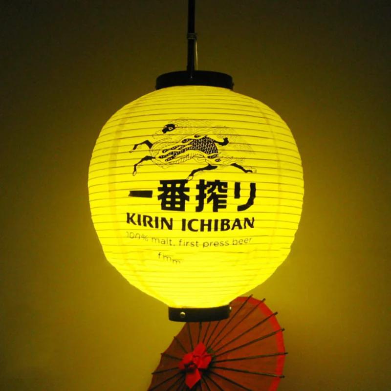 30cm Japanese Izakaya Outdoor Waterproof Decor Lanterns Sake Sushi Lamian Noodles Salmon Cuisine Restaurant Advertising Lantern