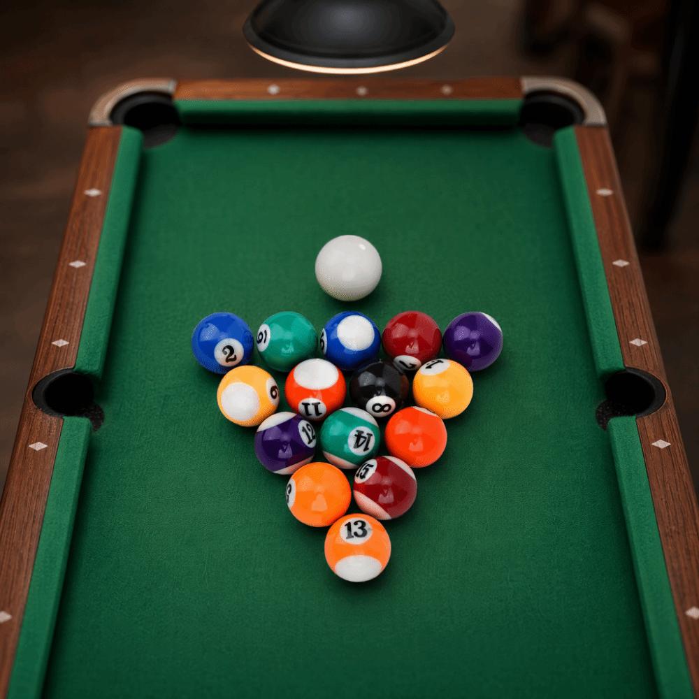 Resin Billiard Balls Color Coded Mini Billiard Balls Set Portable Pool Balls Set  Home Practice