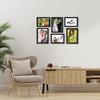 Collage Photo Frames (Set of 6, Wall Hanging),Black, Engineered Wood