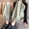 Women Casual Joggers Sports Pants Vintage Solid Low Waist Drawstring Baggy Trousers Y2K Wide Leg Sweatpants Streetwear Cargo Pants