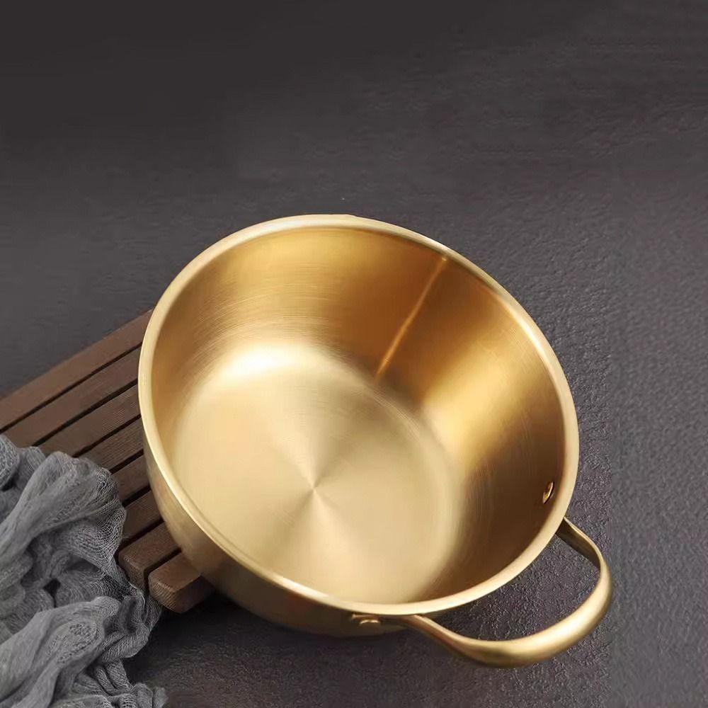 Thickened Noodles Bowl Stainless Steel Fruit Salad Bowls Multi-purpose Mixing Pot  Cooking