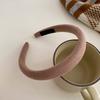Hair Hoop Candy Color High Elasticity Soft Sponge Headband No Pressure Corduroy Texture Thickened Design Face Wrap Hair Organizer