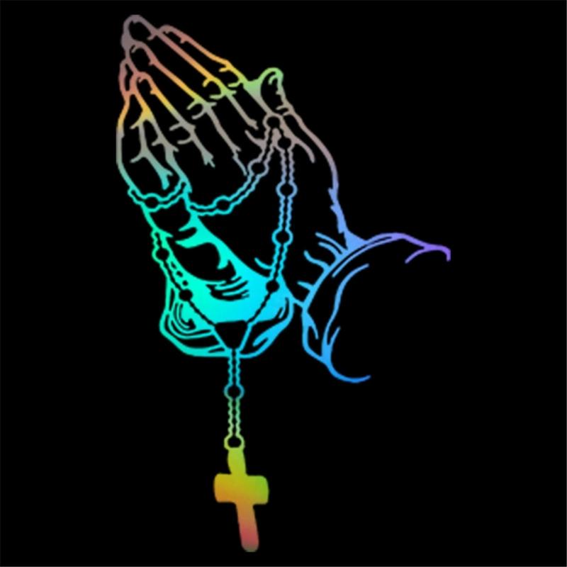 Praying Hand Spiritual Decal Sticker Religious Car Truck SUV Car Styling Decal