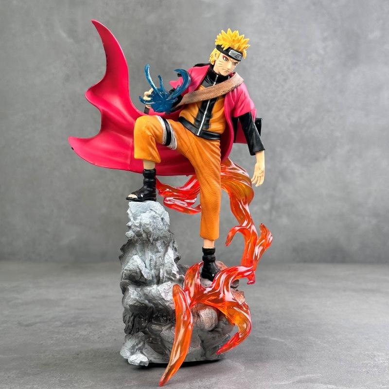 Naruto Animation Ten Years Hundred Ninja Naruto Sasuke Doll Animation Peripheral Scene Table Model Ornament Gift Wholesale