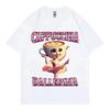 Cappuccina Ballerina Funny Italian Brainrot Meme T-shirt Fashion Aesthetic Short Sleeve T Shirt Men Women Casual Cotton T-shirts