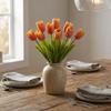 Real Touch Simulation Big Tulip Handmade Faux Tulip Branch Artificial Tulip Flowers  Wedding Party