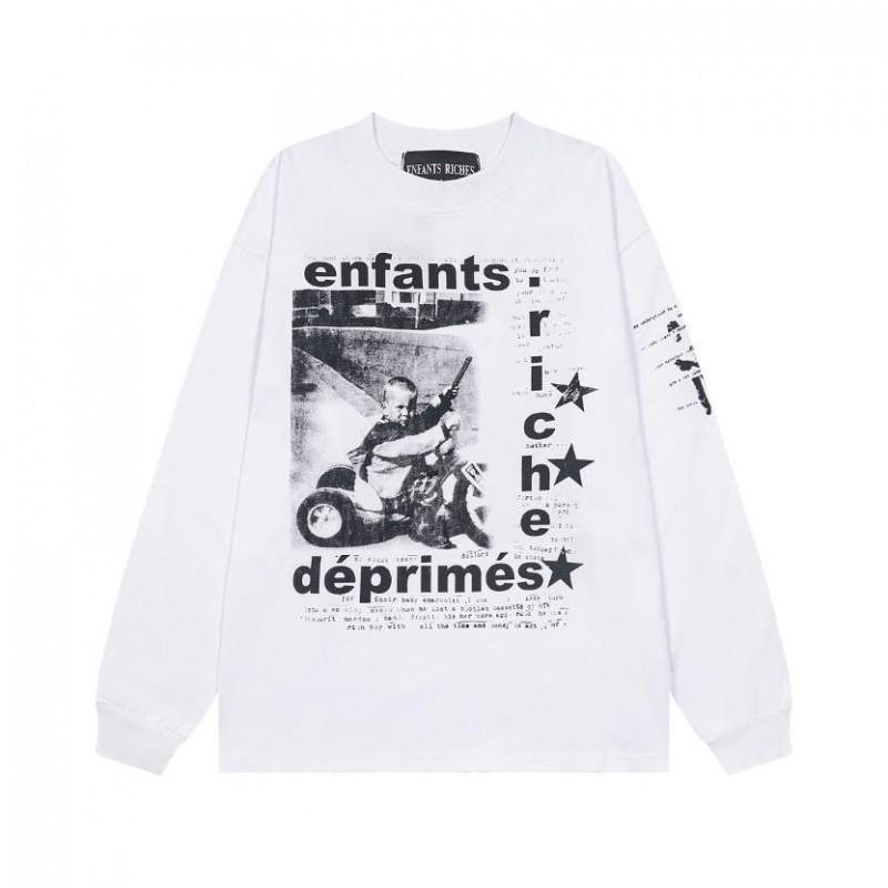 ERD Sad Rich Kid Lip Print Letter Oversized Hoodie Men Women