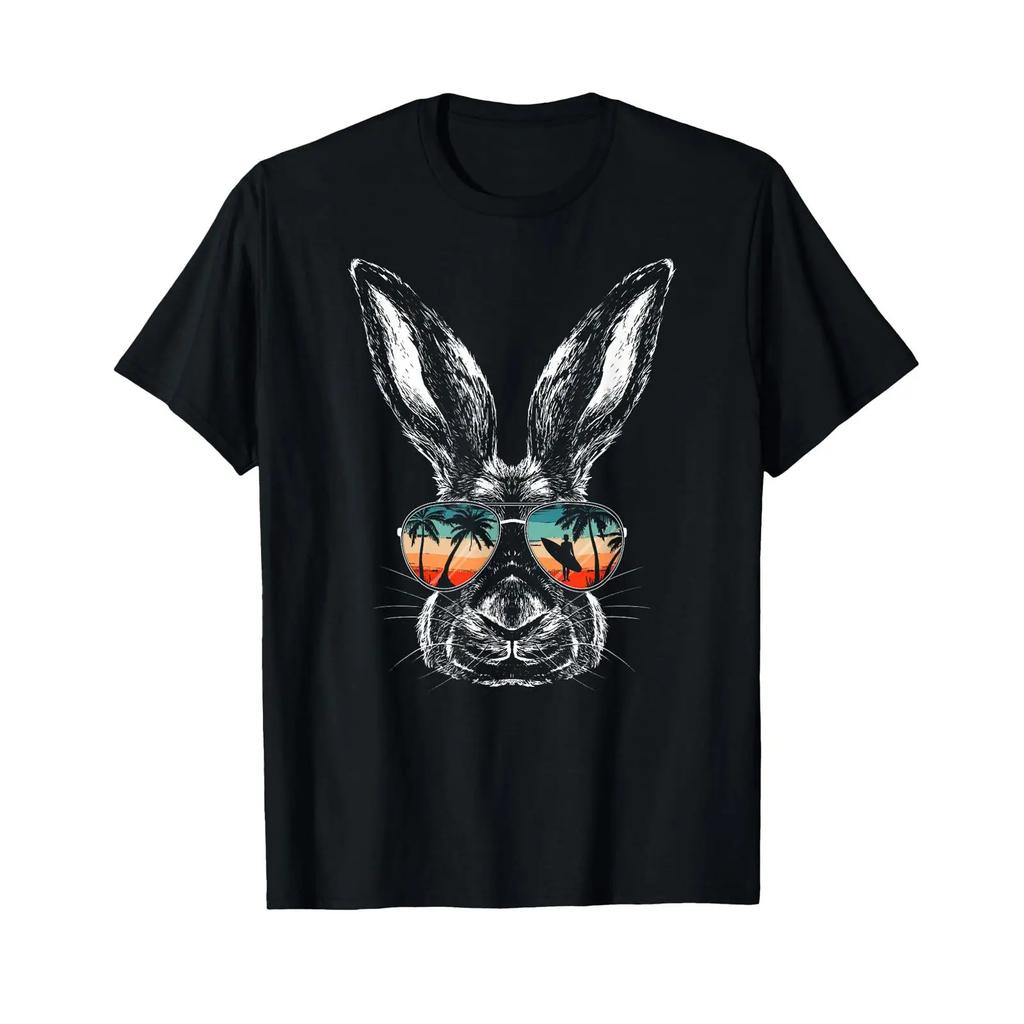 Sponsored Ad Bunny Retro Sunglasses Rabbit T Shirt black vintage Washed graphic Slightly design