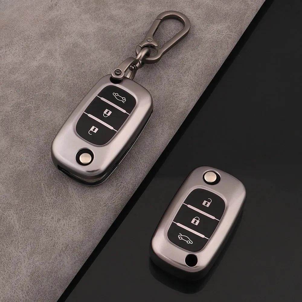 Tpu Flip Car Key Case Cover For Renault Fluence Clio Megane Kangoo Lacia Lada Largus Kalina Granta Vesta X-Ray Benz Smart Fortwo