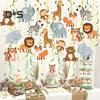 Cartoon Animal Hanging Decoration Vibrant Color Foil Ceiling Hanging Swirls Streams Party Banner Decor for Party Events