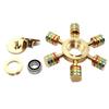 6-Arm Metal Spiral Arm Fidget Spinner Edc Portable Relax Toy For Adults Kids Fashion Hand Gyro Stress Relief Creative Casual