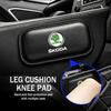 AAAAT1 Für Leder Knieschutz Auto Innenraum Kissen Schutzpolster Fabia 1 2 Octavia a7 RS Superb Rapid Yeti Karoq Vision