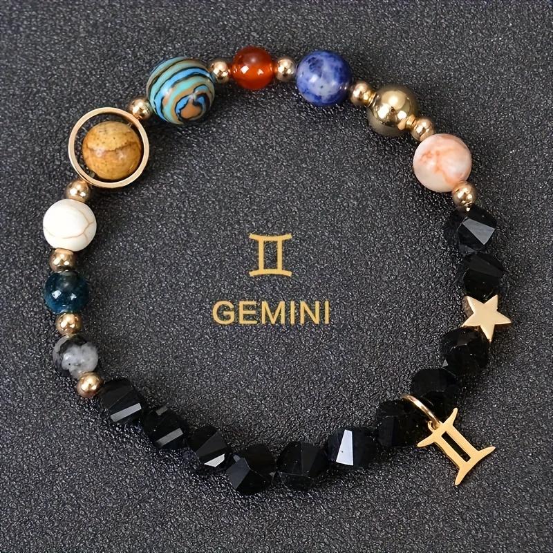 Cosmic Galaxy Eight Planets 12 Constellations Bracelet Stainless Steel Constellation Pendant Bracelet