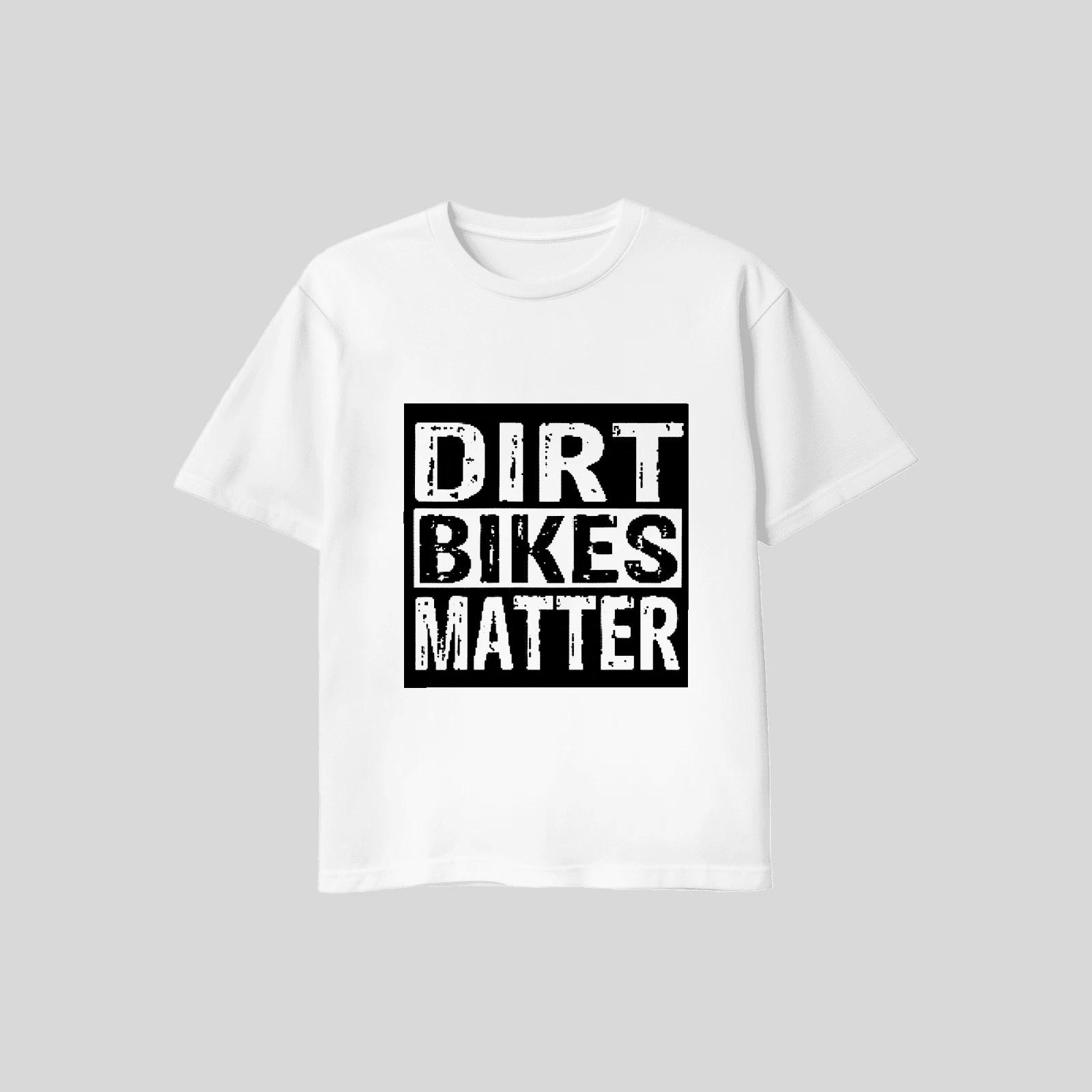 Unisex Adult Casual Graphic Dirt Bikes Matter T Shirt XL L M T-Shirt S