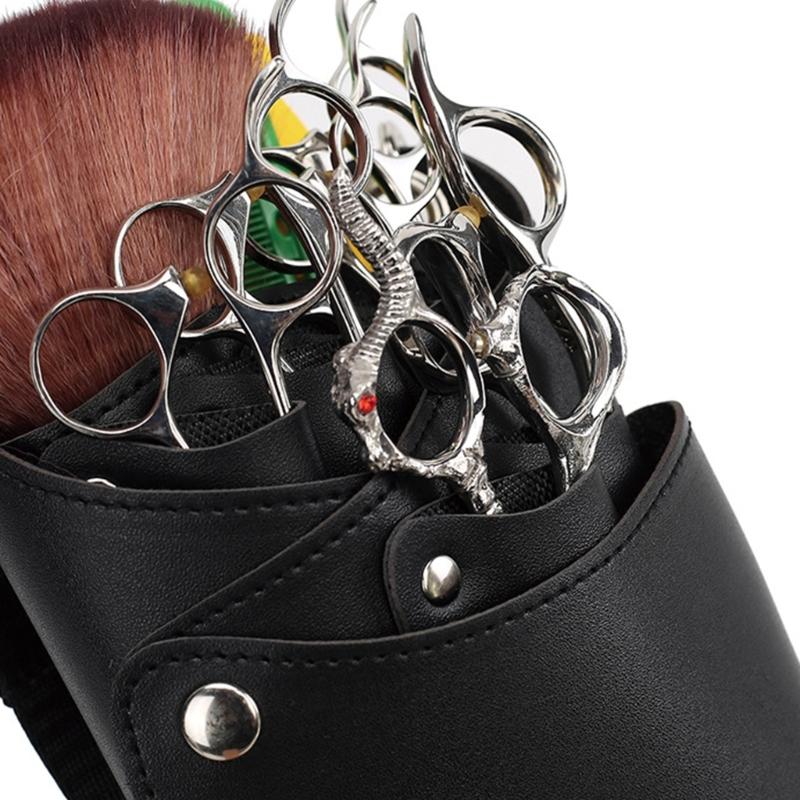 Barber Hair Scissor Bag Hairdressing Barber Holsters Bags Clips Comb Holder Tool Waist Pack Belt PU Bag Salon Supplies