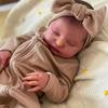 Boneca Bebê Reborn de 18 polegadas Laura Bebê Realista 3D com Características Macias e Elásticas Brinquedo de Boneca Para Presente