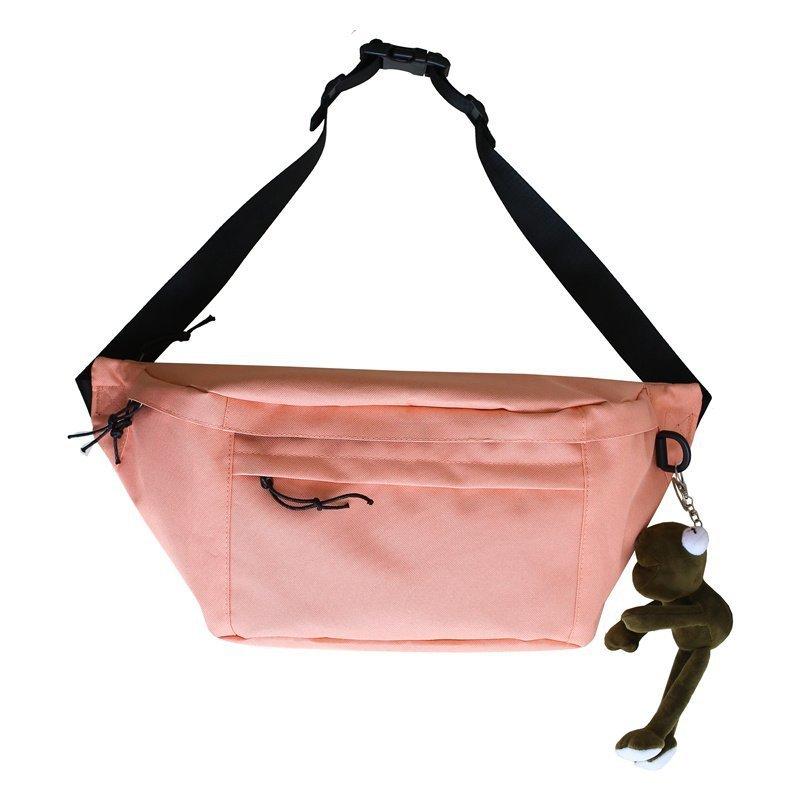 Canvas Shoulder Crossbody Bags Large Capacity Belt Waist Bags For Men Vintage Solid Handbags For Ladies Shopper Bags