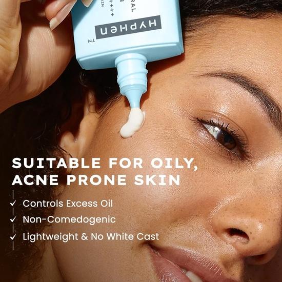 Hyphen Sun Milk 100% Minerální opalovací krém Spf 50 Pa++++ UV+ Ochrana proti modrému světlu, 25% Nano oxid zinečnatý | Pro ženy a muže - 50 ml