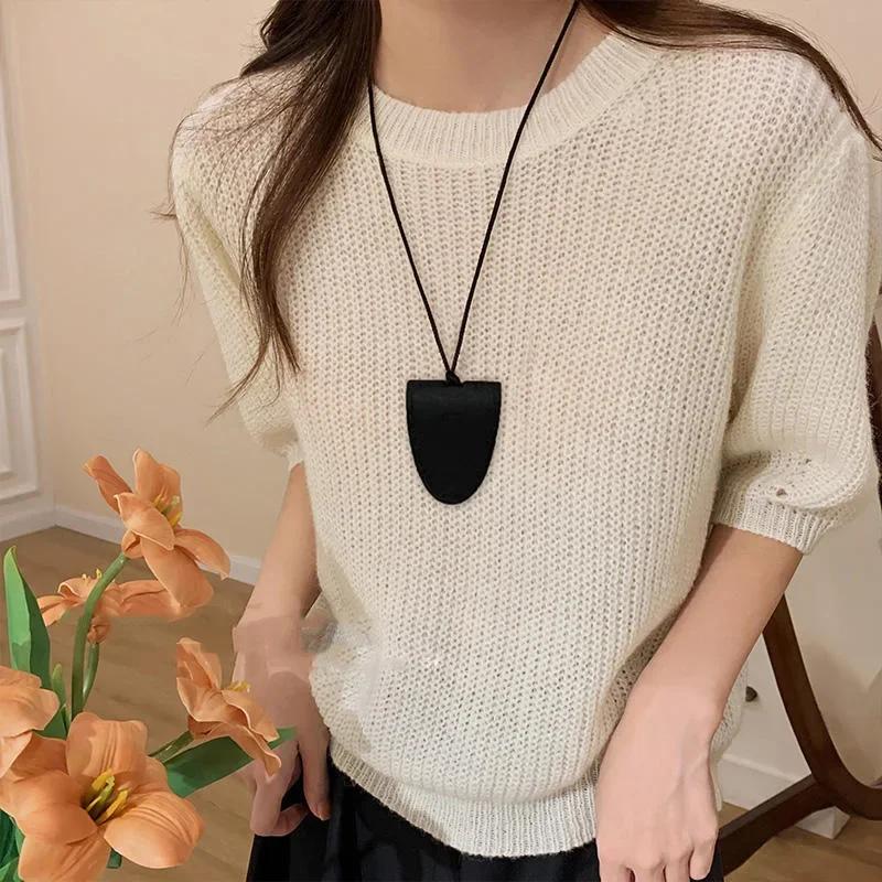 Dámské kožené magnetické sluneční brýle a sluchátkový náhrdelník pro rok 2024 pro venkovní cestování