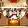 Christmas Outdoor Fan-shaped Flag Banner Christmas Decor for Home 2026 Cristmas Drop Ornament Xmas Navidad Gift New Year 2026