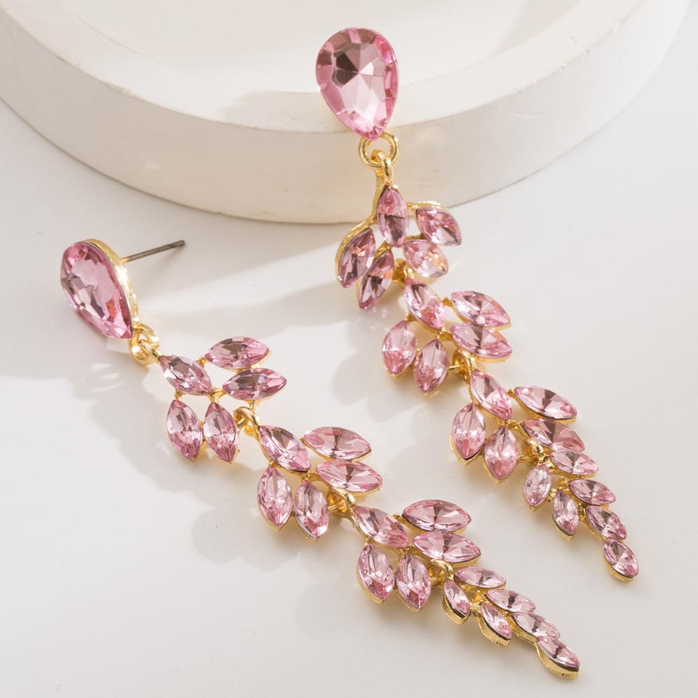 

Fashionable, Luxurious, Versatile Long-style Wheat-shaped Earrings with A Sweet and Elegant Touch, Belonging To The Niche Category. розовый