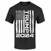 Trump 2024 Flag T-shirt Re-Elect Trump Keep America Great USA Flag Gift Shirts