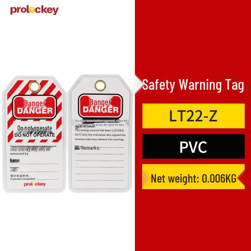 

LOKO Промышленная ПВХ Бирка безопасности блокировки