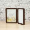 FUJICOLOR Photo 2L Size X 2 Brown Frame, Wooden, 4602TK, Sides,