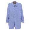 HEVO Linen Hidden-breasted Single-breasted Shirt Coat for Men, Blue, Size 46, 8HGALL761 Coat 46 blueUsed